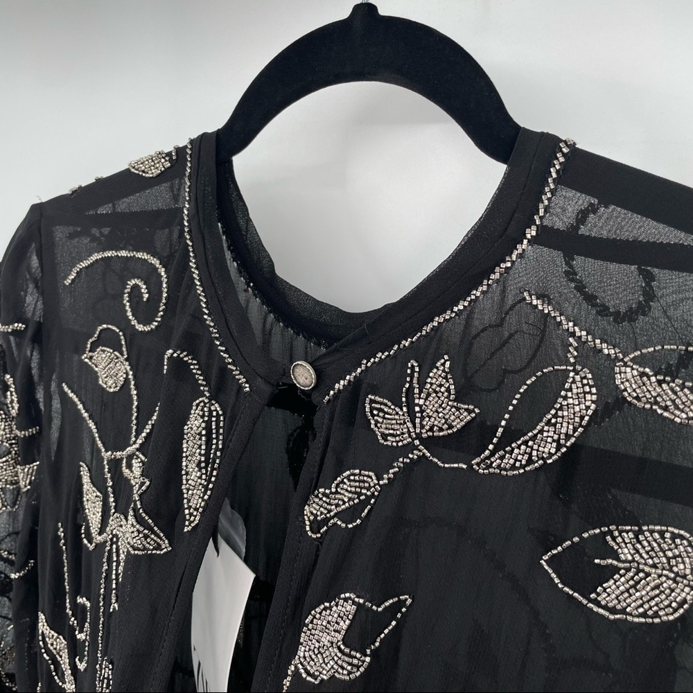 NEW! Zara Limited Edition Black Beaded Dress - Picture 11 of 15